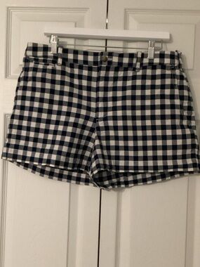 Polo by Ralph Lauren Women’s Navy and White Gingham  Shorts Size 12